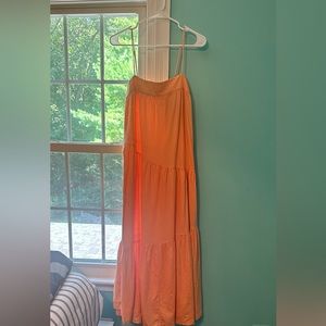Peachy Orange Abercrombie and Fitch Dress